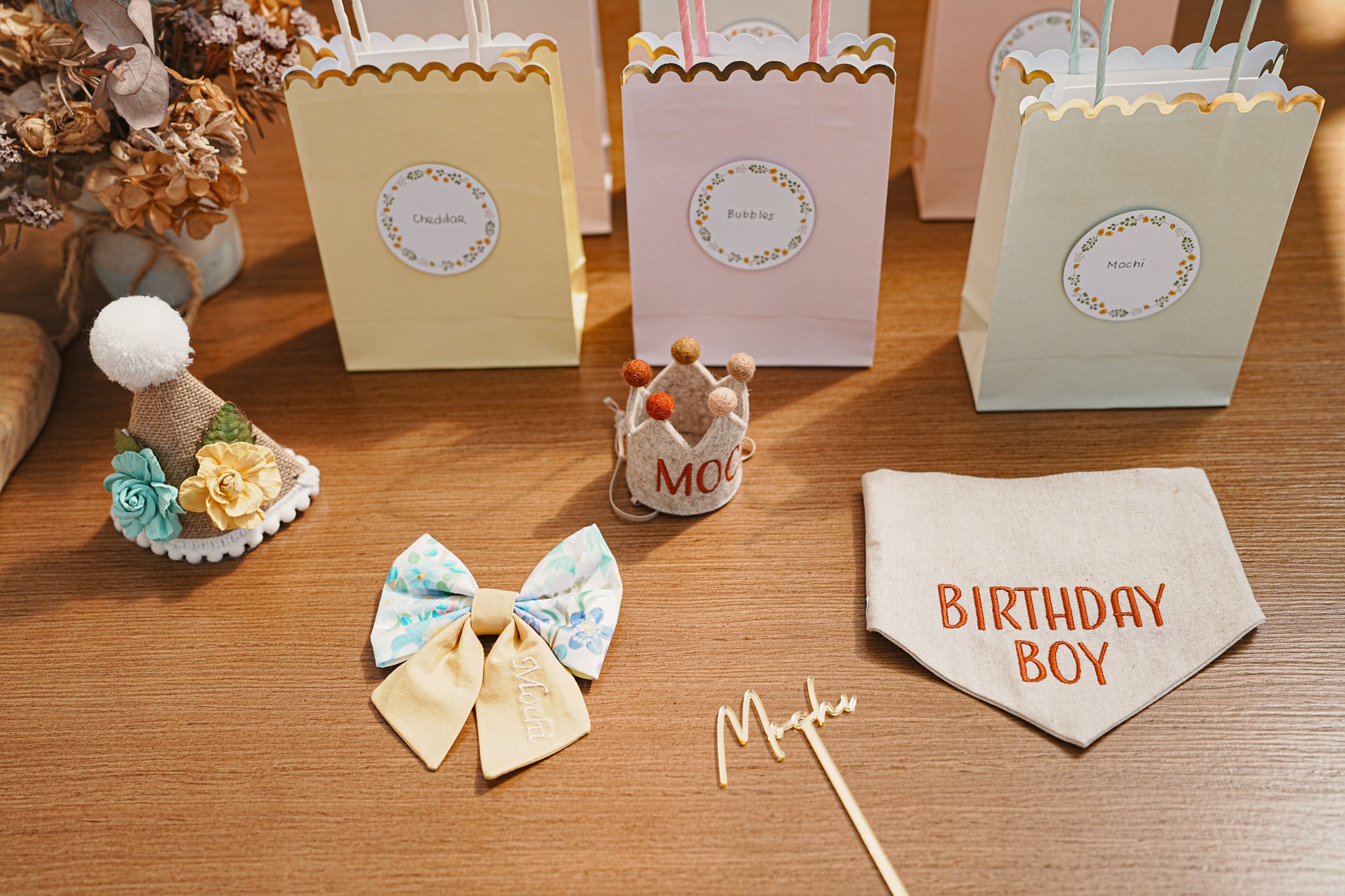 Mochi dog birthday party at pet-friendly Petit House venue
